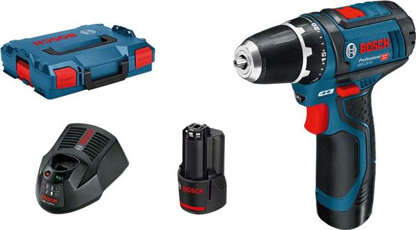 Δραπανοκατσάβιδο BOSCH GSR 10,8-2-LI 12 V 2 x μπαταρία 2 Ah (0601868109)