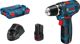Δραπανοκατσάβιδο BOSCH GSR 10,8-2-LI 12 V 2 x μπαταρία 2 Ah (0601868109)