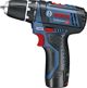 Δραπανοκατσάβιδο BOSCH GSR 10,8-2-LI 12 V 2 x μπαταρία 2 Ah (0601868109)