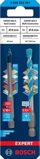 Σετ τρυπανιών Bosch Bosch Expert HEX-9 HardCeramic + HEX-9 MultiConstruction, ? 8mm (2 τεμάχια)