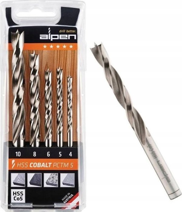 Τρυπάνι Alpen Alpen HSS-Cobalt PCTM 5-τμχ