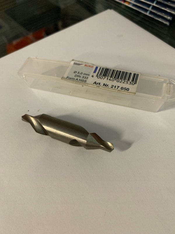 Κεντρικό τρυπάνι Sourcing RUKO HSS DIN 333A O 5.0 mm