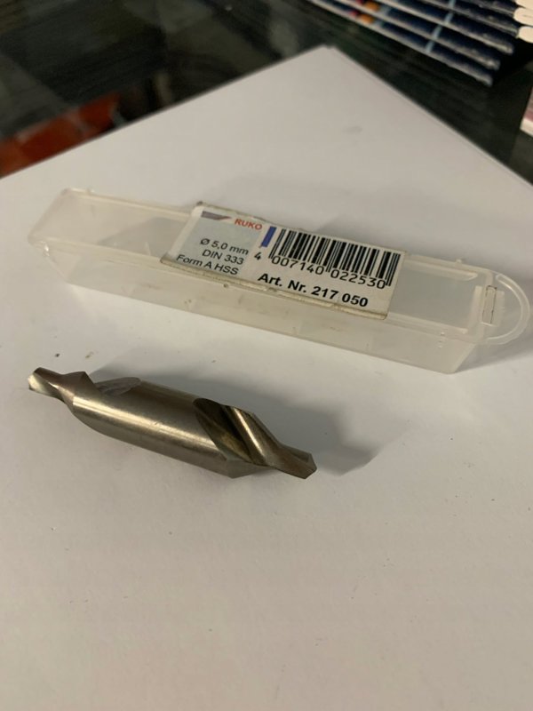 Κεντρικό τρυπάνι Sourcing RUKO HSS DIN 333A O 5.0 mm