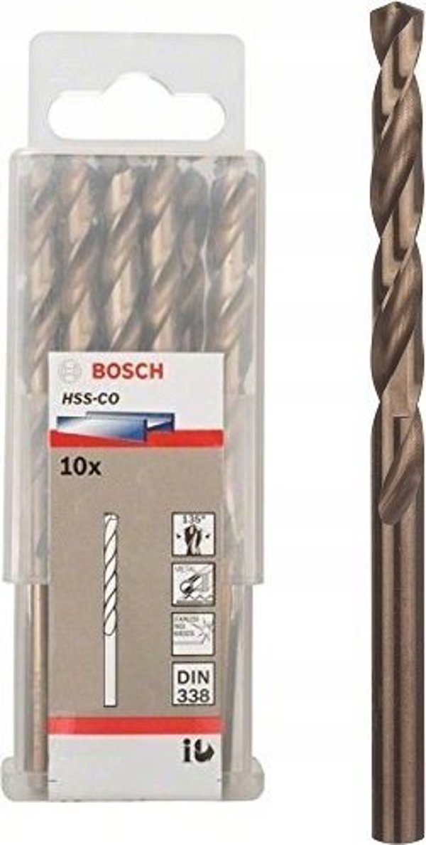 Τρυπάνι Bosch Bosch Metal twist drill HSS-Co, DIN 338, 7.0mm (10 τεμάχια, μήκος εργασίας 69mm)