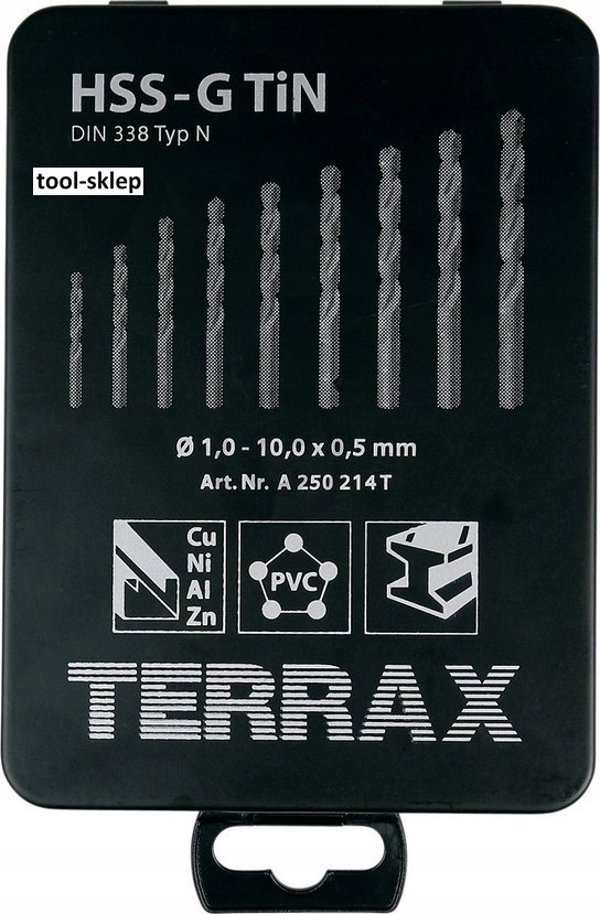 Σετ τρυπανιών 19 τεμαχίων Sourcing RUKO Terrax HSS-G TiN