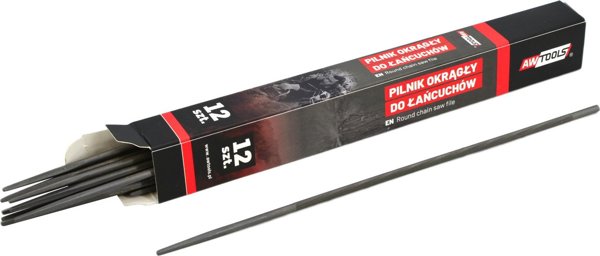 Τρυπάνι AWTools AWTOOLS ΣΤΡΟΓΓΥΛΟ ΛΙΜΑ ΓΙΑ ΑΛΥΣΙΔΕΣ 4,0 mm 12 τεμ.