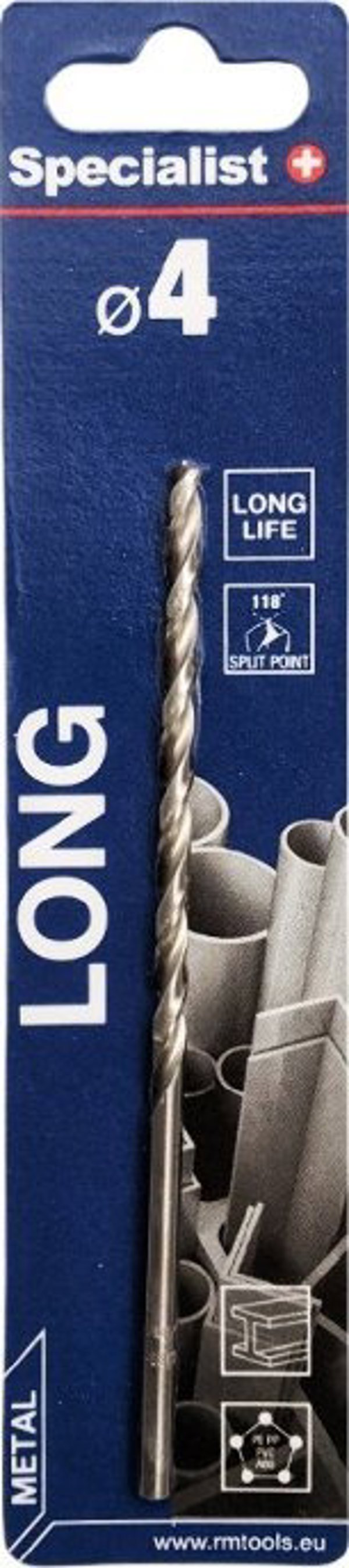 Τρυπάνι Specialist+ SPECIALIST+ για μέταλλο LONG DIN340, 4 x 80 mm