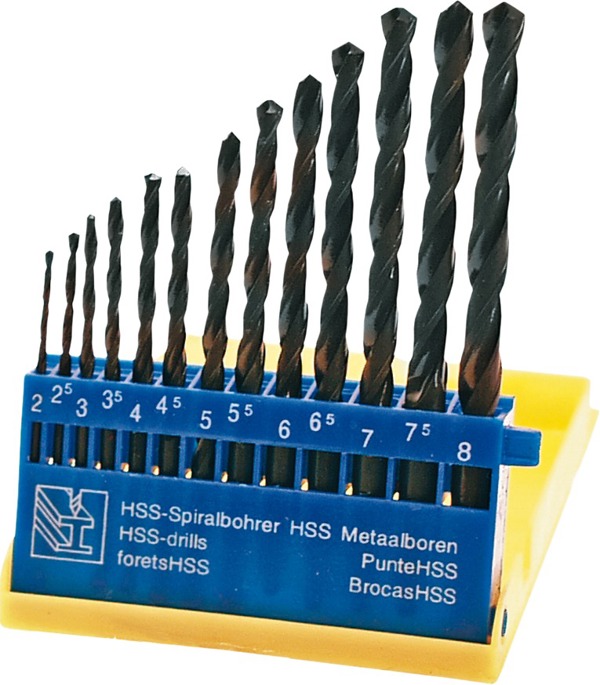 Τρυπάνια Top Tools για μέταλλο HSS κυλινδρικά 1,5-6,5mm σετ (5313)