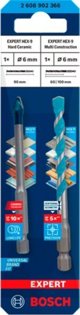 Σετ τρυπανιών Bosch Bosch Expert HEX-9 HardCeramic + HEX-9 MultiConstruction, ? 6mm (2 τεμάχια)