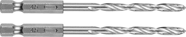 Graphite Τρυπάνι για Μέταλλο Hex 4.5mm, 2 Τεμάχια