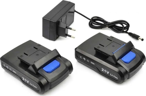 Geko Δράπανο Κατσαβίδι Μπαταρίας 21V, 2x Μπαταρίες 2Ah
