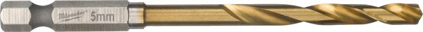 Τρυπάνι Milwaukee για μέταλλο MILWAUKEE Shockwave HSS-G TIN 5mm, 10 τεμ.