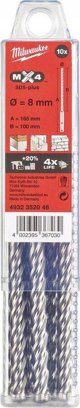 Τρυπάνι Milwaukee Milwaukee τρυπάνι MX4 SDS-PLUS 10/100/165mm-10τμχ.