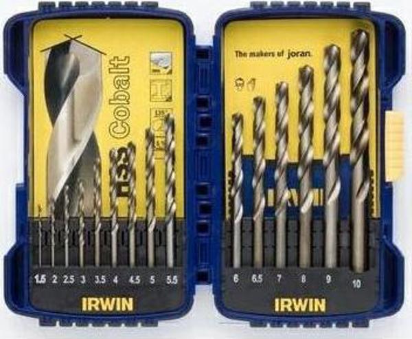 Irwin Σετ Τρυπάνια Cobalt 15τμχ 1.5mm-10mm για Ανοξείδωτο Χάλυβα - IRWIW3036501