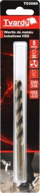 Τρυπάνι Tvardy Τρυπάνι για μέταλλο κοβαλτίου HSS M35 8 mm (1/40/320)
