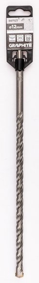 Graphite Τρυπάνι Για Σκυρόδεμα SDS Plus, Διπλή Σπείρα, 12 x 310 mm