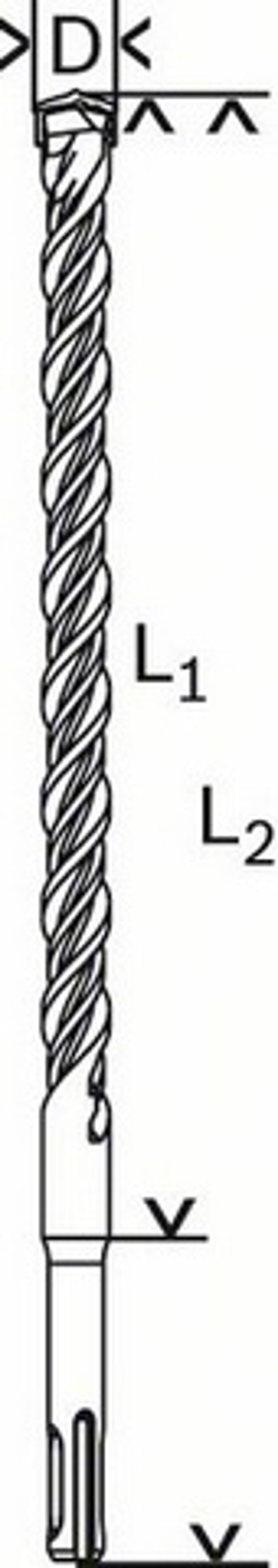 Τρυπάνι Bosch για σκυρόδεμα SDS+ 24mm (1618596237)