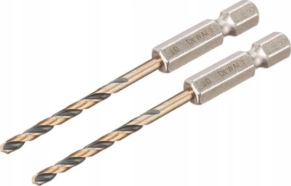Τρυπάνι Dewalt τρυπάνι 3.0mm μαύρο και χρυσό εξάγωνο x2