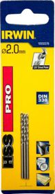 Τρυπάνι Irwin για μέταλλο HSS κυλινδρικό 2mm 3τμχ. (10502378)
