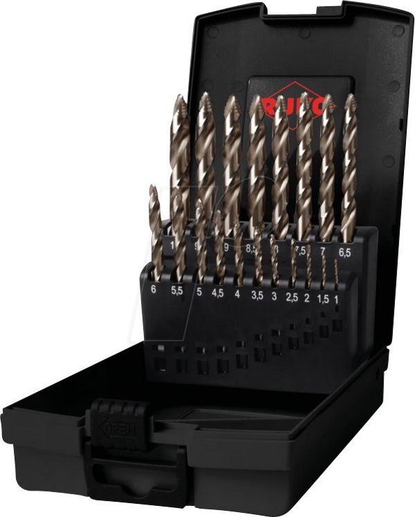 Σετ τρυπανιών 19 τεμαχίων Sourcing RUKO HSS-CO Ultimatecut Flowstep