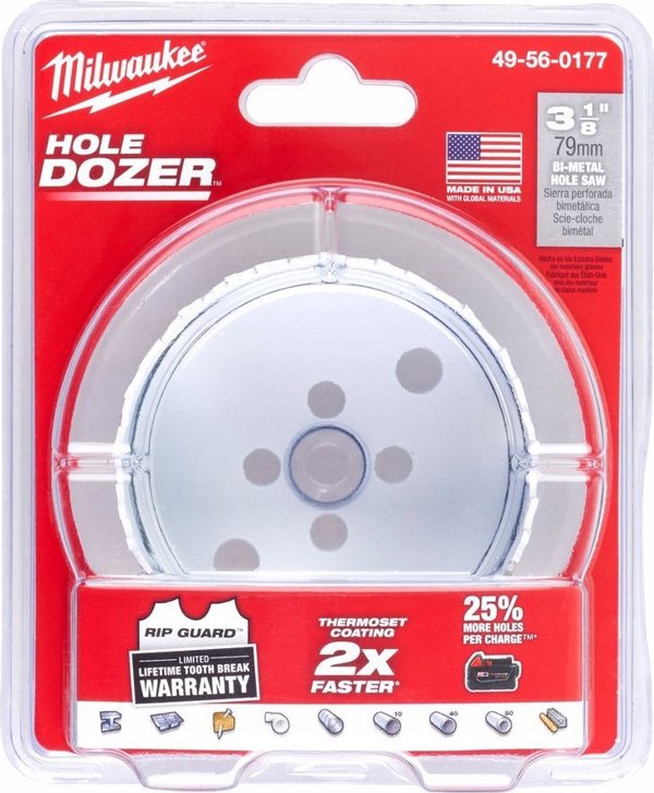 Τρυπάνι Milwaukee Bi-Metal HOLE DOZER O79mm Milwaukee
