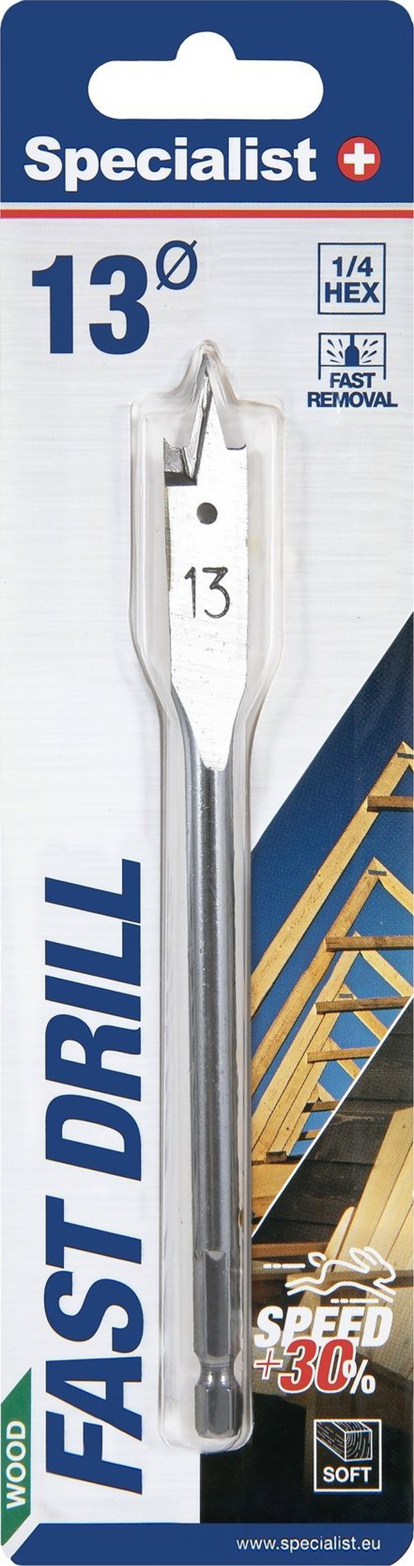 Τρυπάνι Specialist+ SPECIALIST+ φτερωτό τρυπάνι, 13 mm