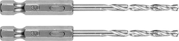 Graphite Τρυπάνι για Μέταλλο Hex 3.0mm, Σετ 2 Τεμαχίων