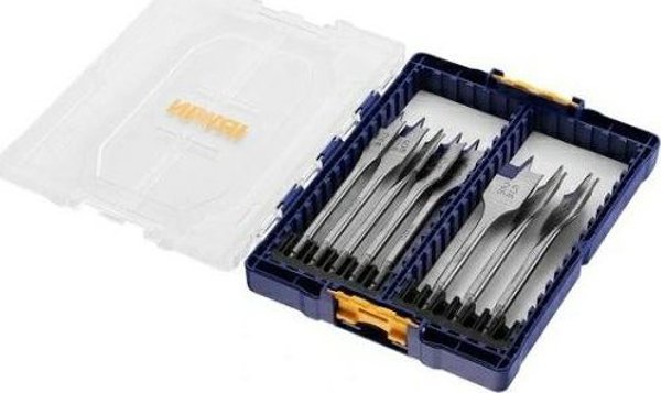 Irwin Blue Groove 4X Σετ Τρυπάνια Φτερού για Ξύλο 8 Τεμαχίων, 12-32mm, 152mm, Εξαγωνική Λαβή 1/4"