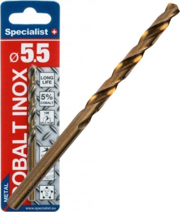 Τρυπάνι Specialist+ SPECIALIST+ για μέταλλο COBALT, 5.5 mm