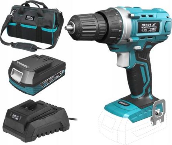 Δραπανοκατσάβιδο Μπαταρίας Dedra DED7010 18V, 35Nm, με 1x Μπαταρία 2Ah, Φορτιστή και Τσάντα Μεταφοράς