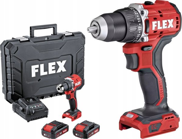 Sourcing Ασύρματο κατσαβίδι-τρυπάνι FLEX DD 2G 18,0V LD 2x2,5Ah 13525007 4030293238435
