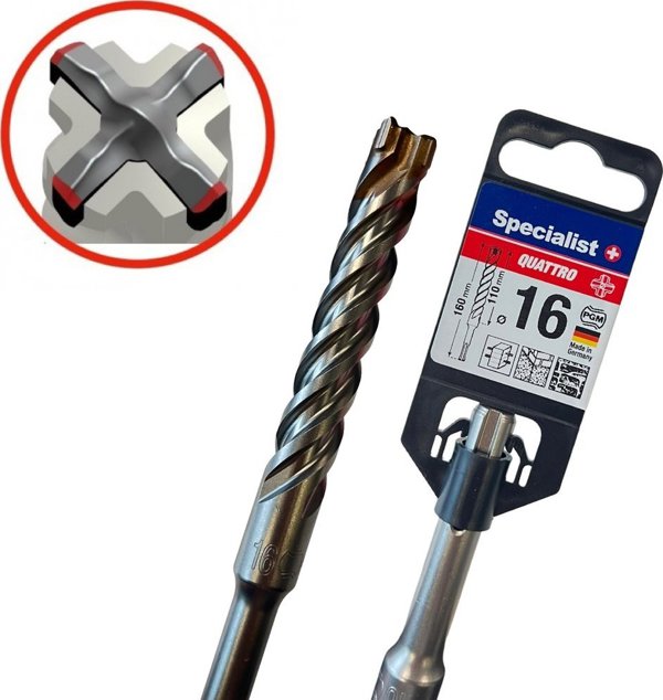 Τρυπάνι Specialist+ Keturg. graztas QUATTRO 16/110 x 160 mm