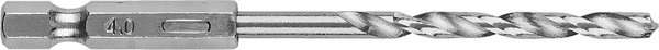 Graphite Τρυπάνι για Μέταλλο Hex 4.0mm, 2 Τεμάχια