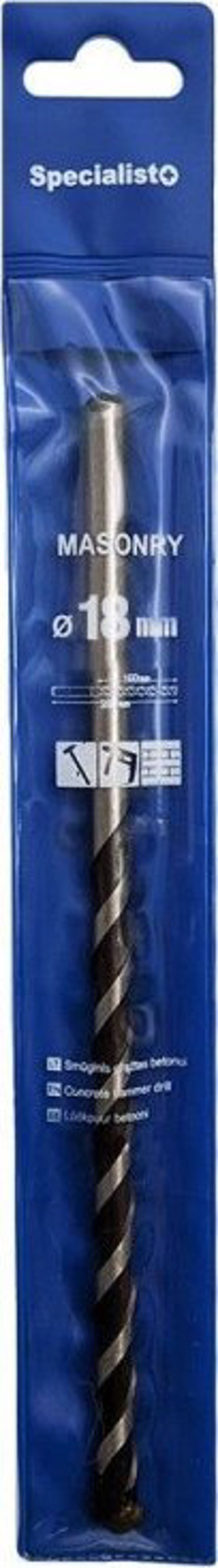 Τρυπάνι Specialist+ SPECIALIST+ MASONRY, 18x160/200 mm