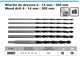 Τρυπάνι Corona ελικοειδές 6 8 12 10 14 4mm σετ (B0082)