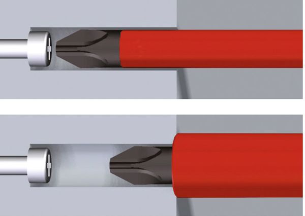Wiha Κατσαβίδι Μονωμένο 1000V SlimFix SL/PZ2, Μήκος 100mm, 36330