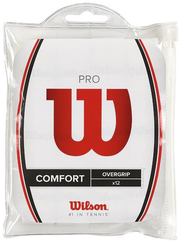 Wilson Pro Overgrip, λευκό, 12 τεμ.
