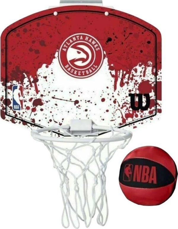 Wilson Wilson NBA Team Atlanta Hawks Mini Hoop WTBA1302ATL Κόκκινο Ένα μέγεθος