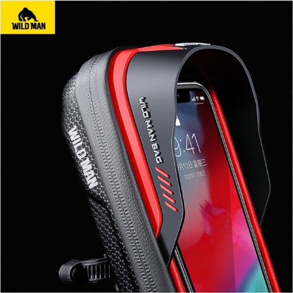 WildMan Etui/χειρολαβή ποδηλάτου WILDMAN L ES16 σακούλα για πλαίσιο μαύρο/black