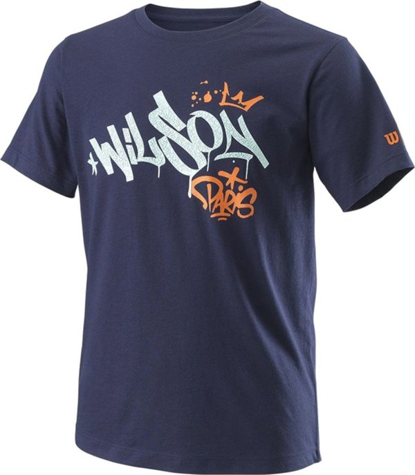 Wilson Wilson Paris Hope Tech Youth Tee WRA816001 Granatowe M