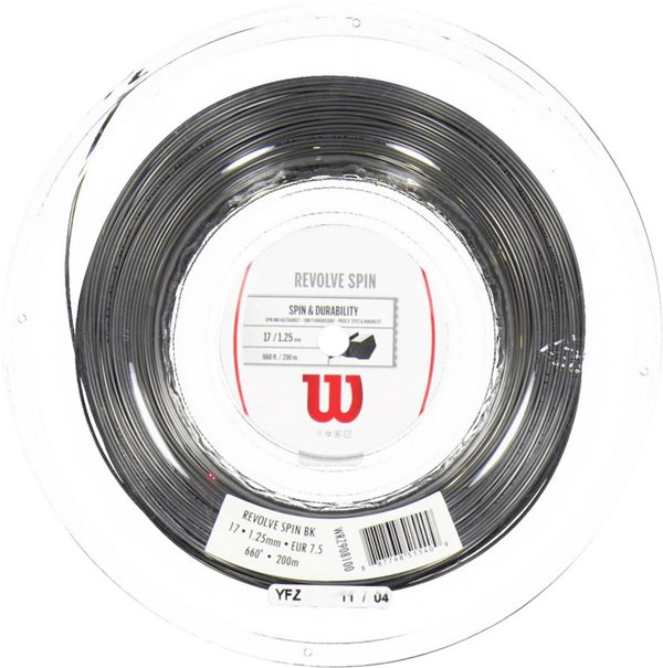 Wilson Revolve Spin String Reel, Μαύρο, 17/1.25 mm