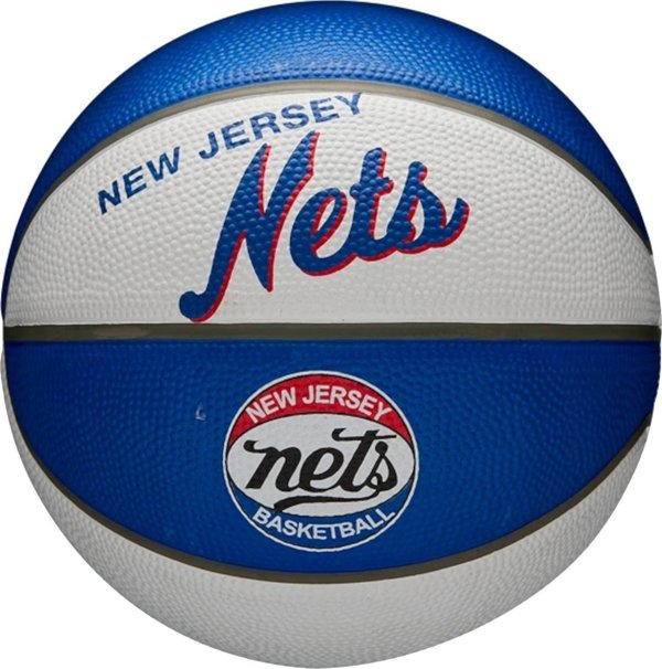 Wilson Wilson NBA Team Retro Brooklyn Nets Mini Ball WTB3200XBBRO Niebieskie 3