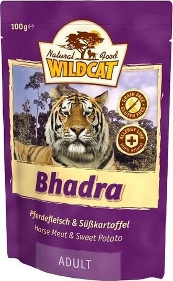 Wildcat Wildcat Bhadra - φακελάκι με κρέας αλόγου και γλυκοπατάτες 100 γρ 14252829 4260262763990