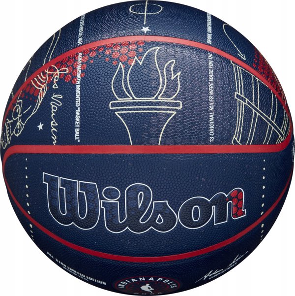 Wilson Wilson NBA All-Star 2024 Indianapolis Collector Ball WZ2015601XB Granatowe 7