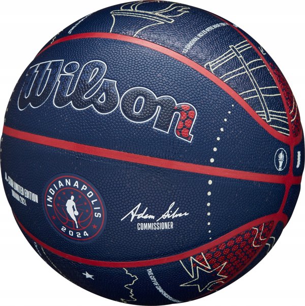 Wilson Wilson NBA All-Star 2024 Indianapolis Collector Ball WZ2015601XB Granatowe 7