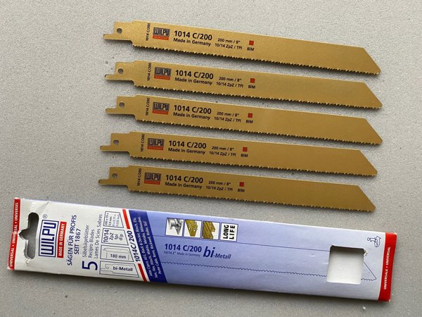 Πριόνια Wilpu για ξύλο, πλαστικό WILPU 135/150 5 τεμ. 180mm 1014C/200