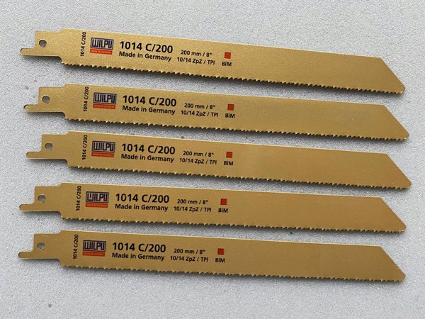 Πριόνια Wilpu για ξύλο, πλαστικό WILPU 135/150 5 τεμ. 180mm 1014C/200