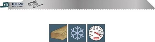 Πριονόλαμα γραμμική για πάγο, κόκαλα WILPU Inox 400x1.25mm