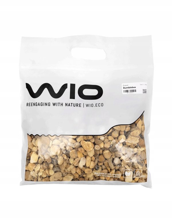 WIO Bumblebee Gravel, διακοσμητικό, χρυσό-μαύρο, 2kg, σακούλα