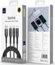 WiWU - Καλώδιο USB σειράς Starlink Wi-C045E 3 σε 1 USB A σε USB C, Micro USB, Lightning 3,1A 1m - μαύρο